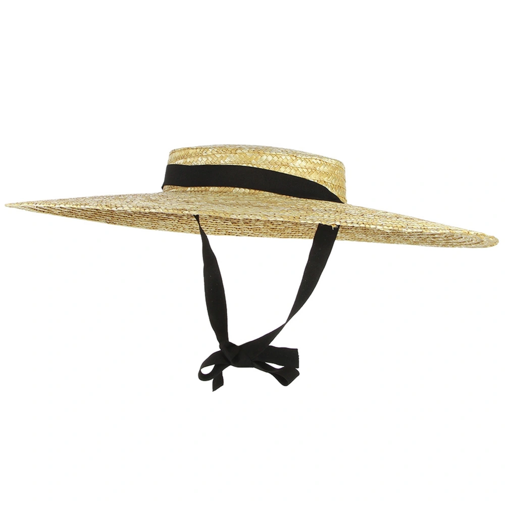 Women Summer Straw Sun Hat Breathable Sun Protection Beach Cap