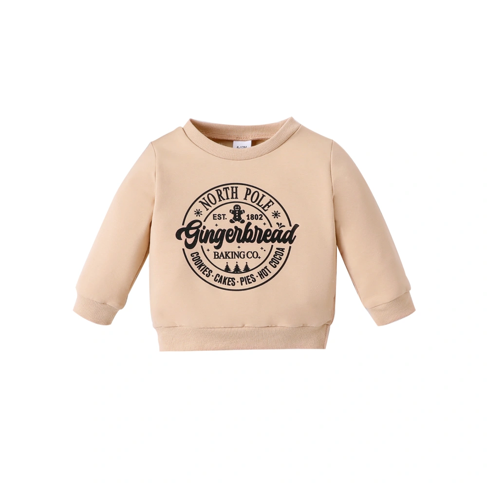 Kids Baby Sweatshirt Letter Print Long Sleeve Pullovers Autumn Tops