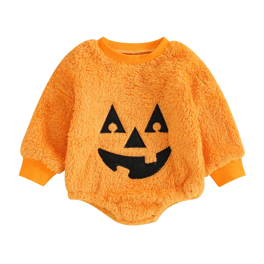 Baby Halloween Pumpkin Romper/Sweatshirt Long Sleeve Bodysuit/Tops