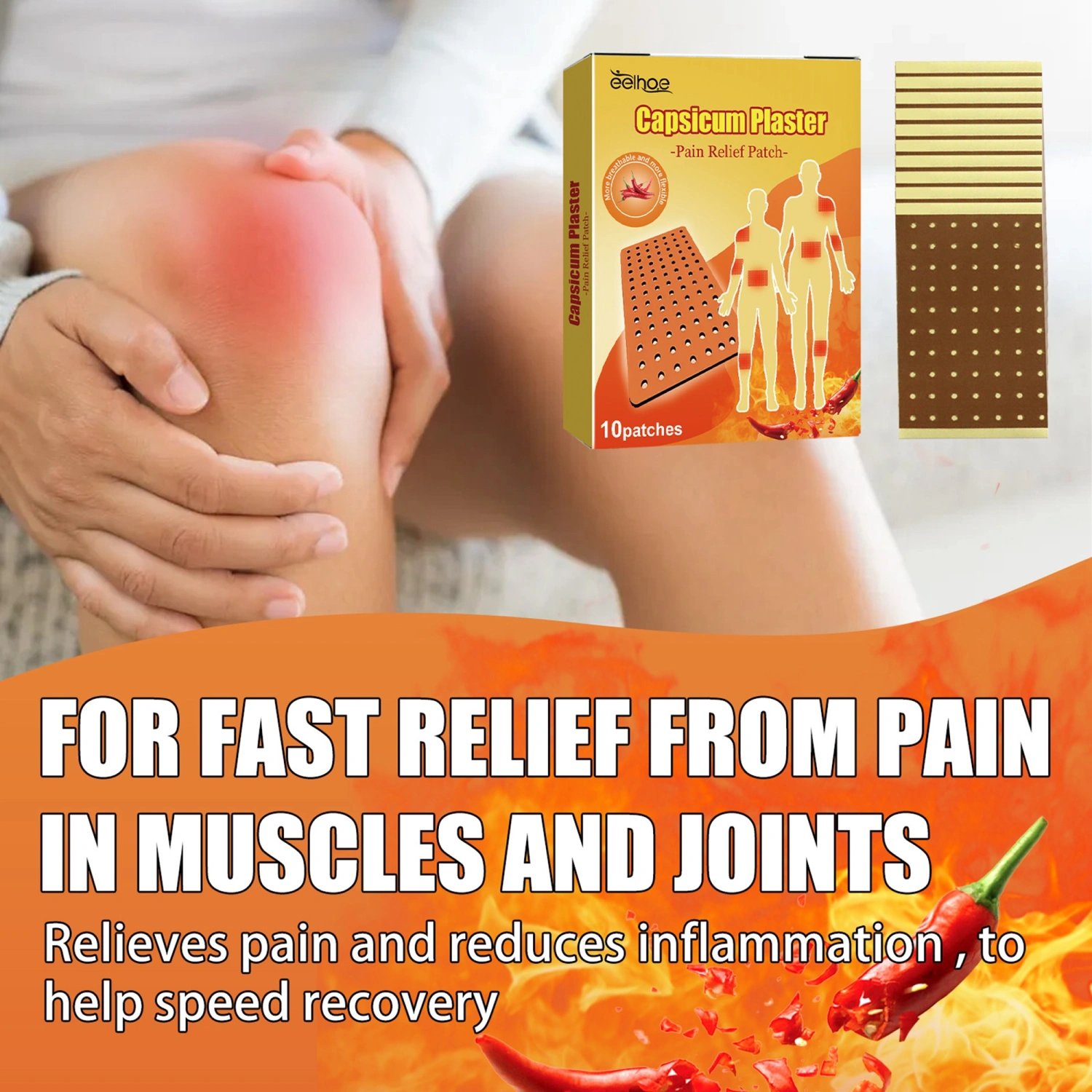 Pain Relief Patches Natural Long Lasting Plaster Knee Joint Pain Patch