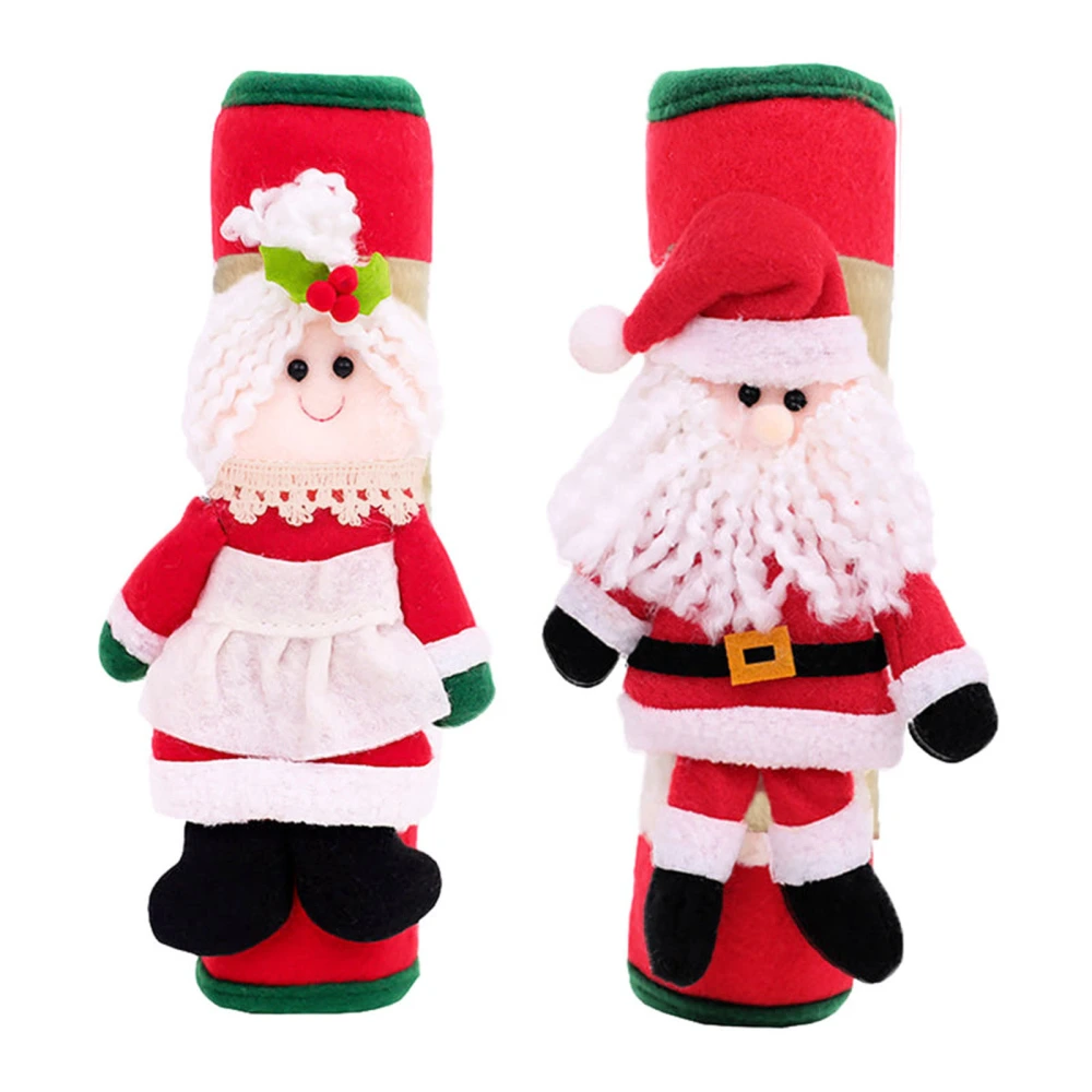 Christmas Refrigerators Handle Gloves Santa Fridge Handle Covers