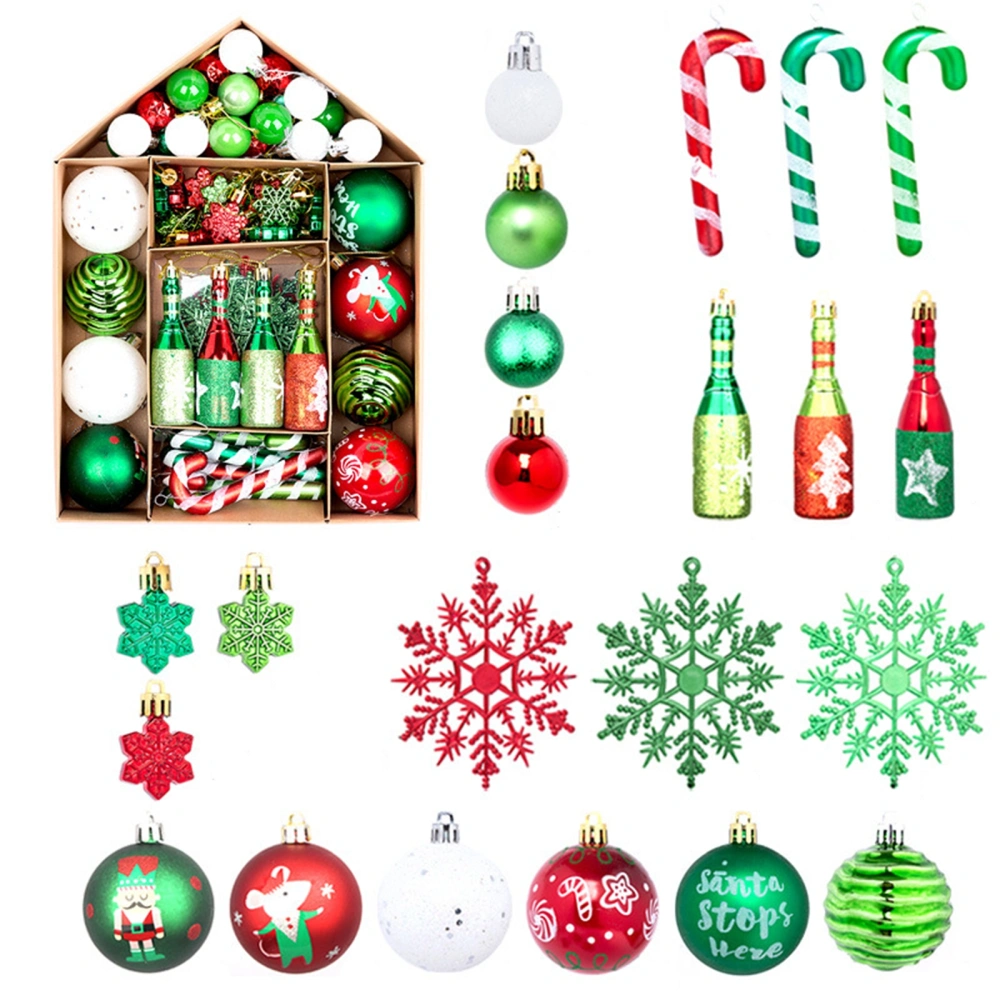 Christmas Ornament Kit, Hanging Balls Stars Candy Canes Gift