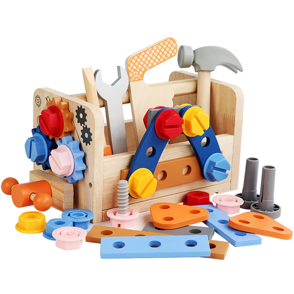 Play Tool Set, Wooden Safe Educational Toy Pretend Play Toy Gift