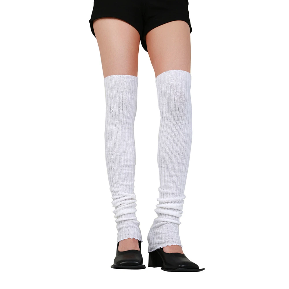 Women's Solid Color Over Knee Socks Leg Warmers Leg Sleeves for Party