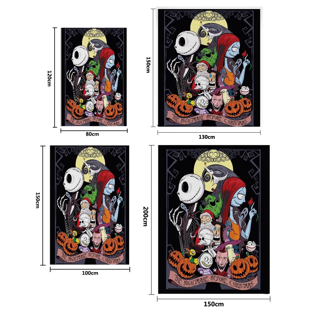 Halloween Sally Bean Throw Blanket and Pillow Cover, Flano Blanket Throws For Throws For Sofa, Outdoor Blankets And Throws, Small Blankets