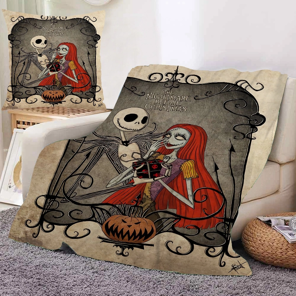 2PCS Halloween Blanket and Pillow Cover Set Fleece Throws For Bed Blanket Throws, Outdoor Blankets And Throws, Large Throw Blanket