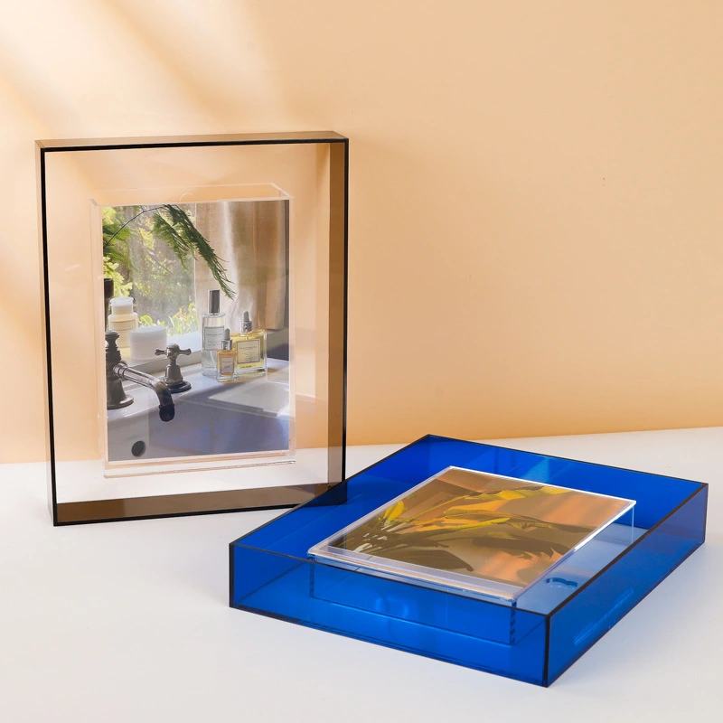 Creative Diy Color Acrylic Photo Frame Box Table