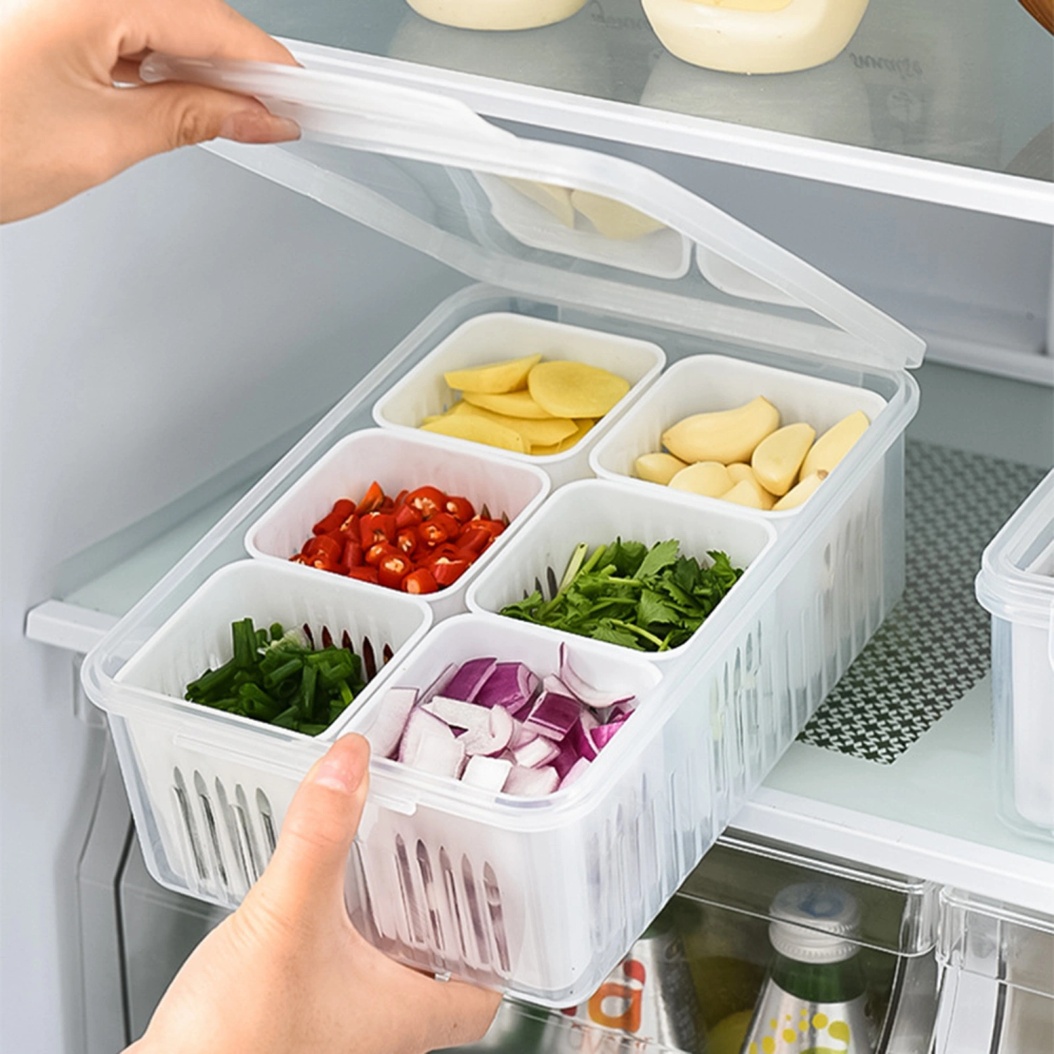 Food Storage Containers with Lids Airtight, Reusable Fresh Storage Bin
