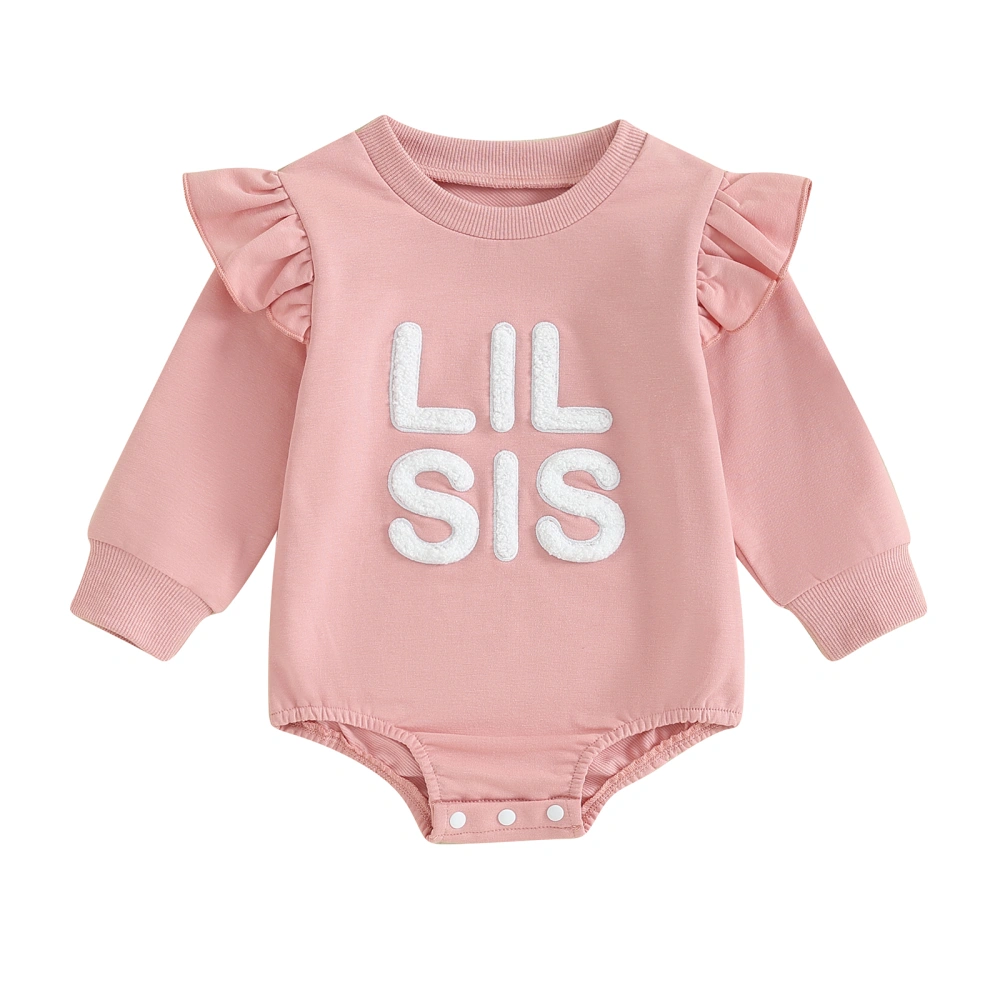 Baby Girl Long Sleeve Rompers Infant Winter Round Neck Bodysuit