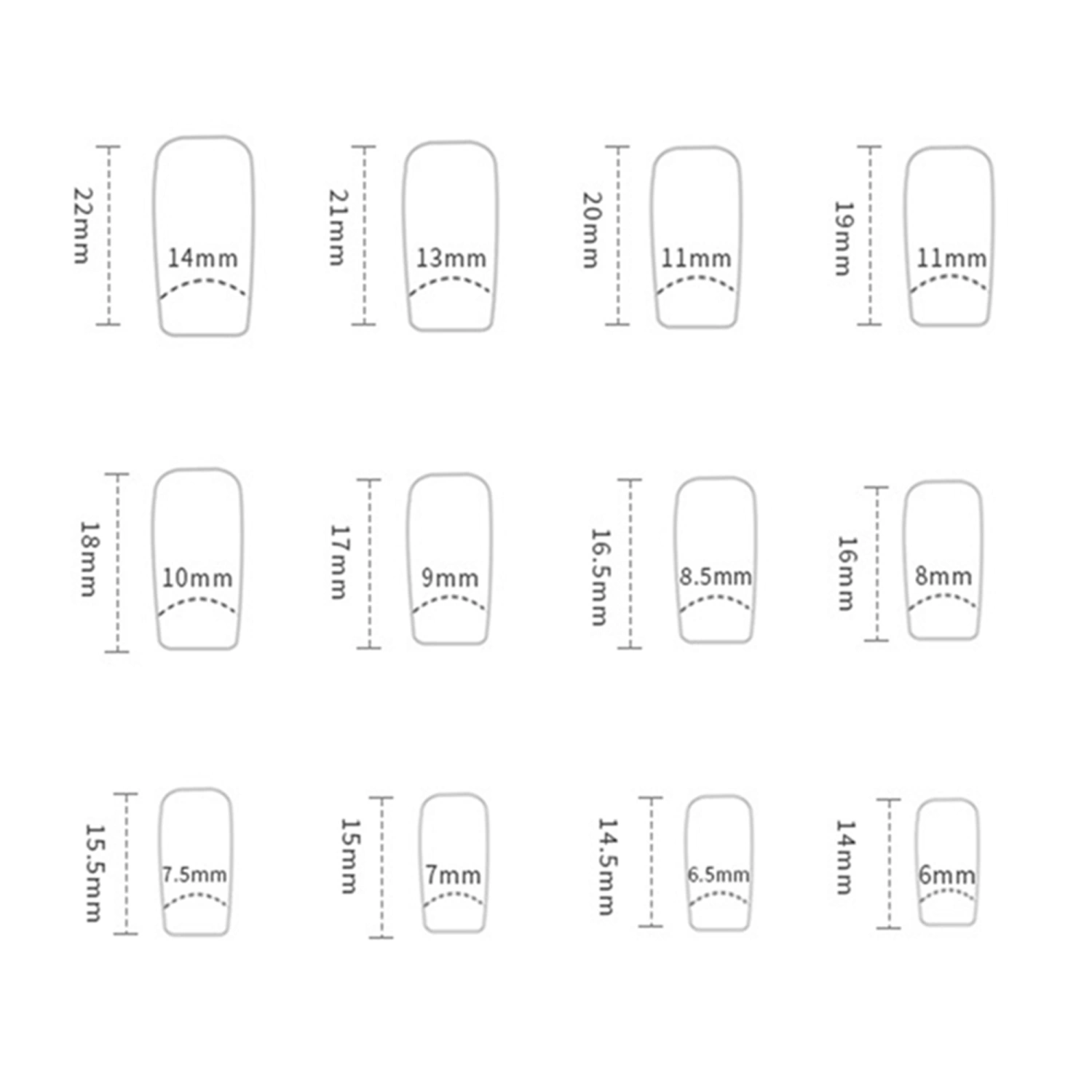 Short Press on Nails 24Pcs Square Fake Nails Full Cover Glue On Nails