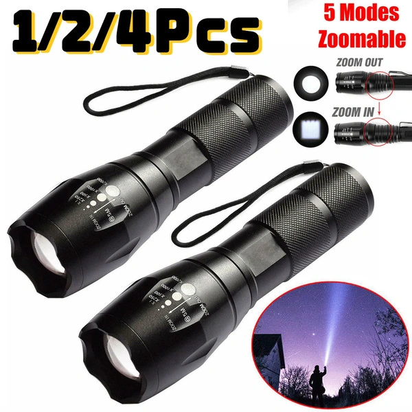 Original Police High LM Super Bright LED Torch Lamp Powerful Camping Flashlight