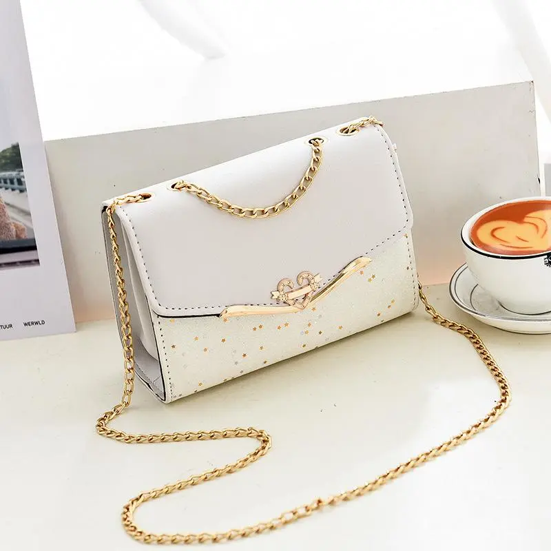 Elegant Ladies Crossbody Bag Trendy Korean Shoulder Messenger Bag Women Handbags PU Leather