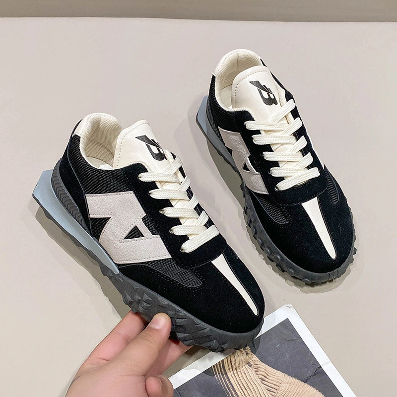 New Low-cut Fashion Color Block Platform Shoes