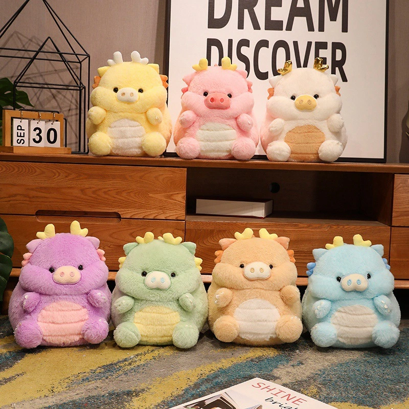 Cute Dragon Pig Doll Plush Toy Sleeping Pillow