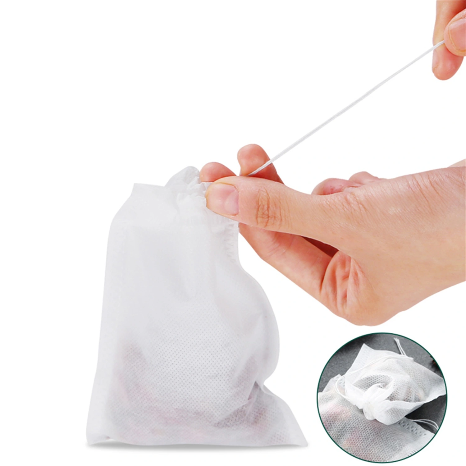 Disposable Drawstring Tea Infusers Tea Filter Bags for Loose Tea