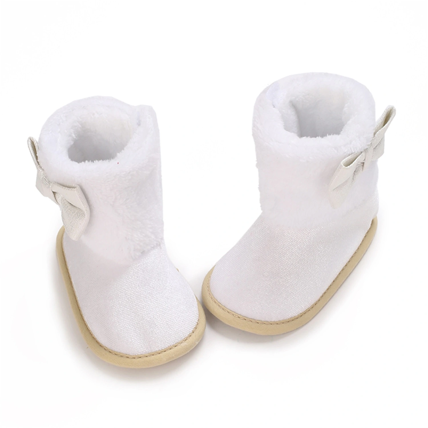 Infant Winter Snow Boots Bow Decorated Warm Baby First Walker Shoes