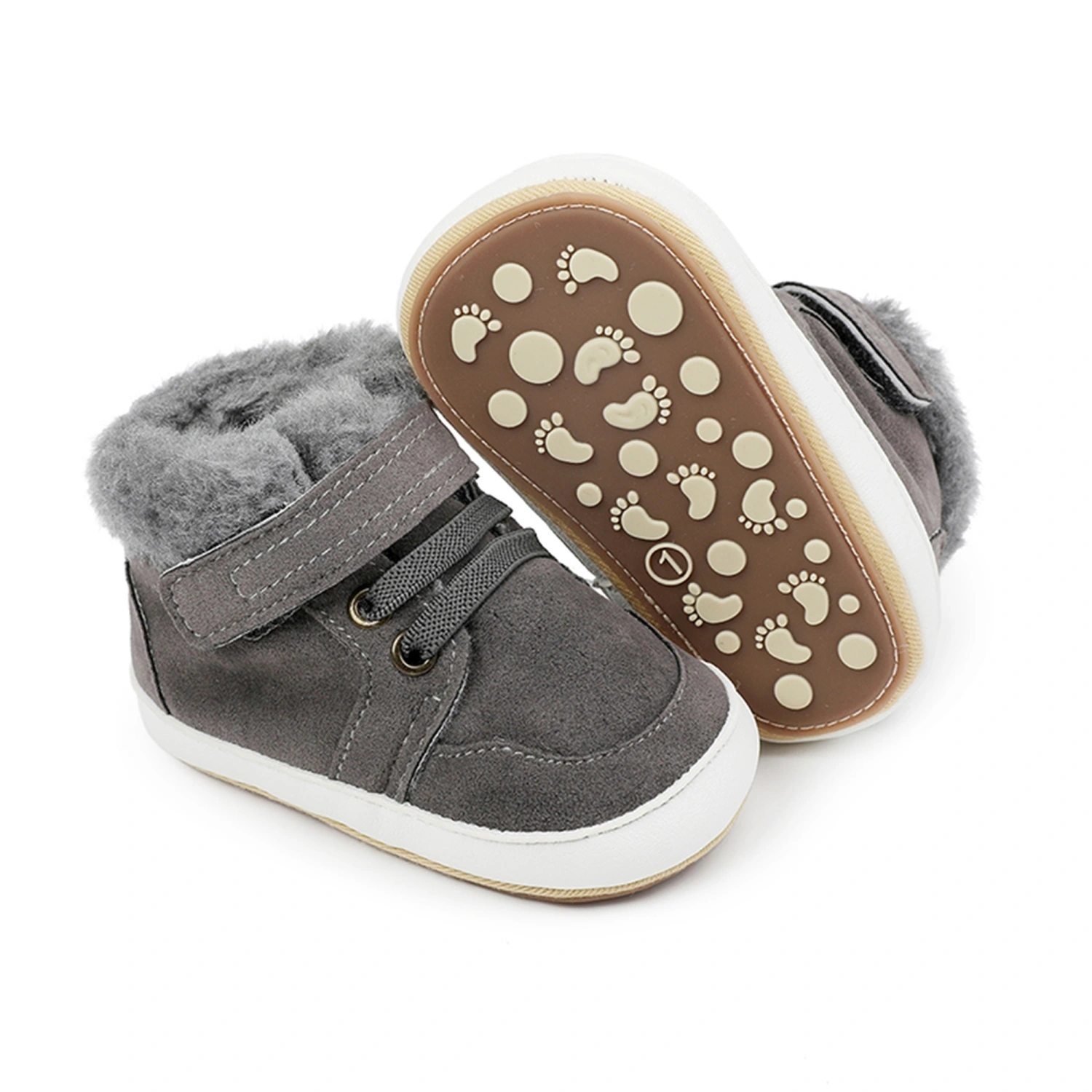 Infant Winter Snow Boots Hook & Loop Closure Baby First Walker Shoes