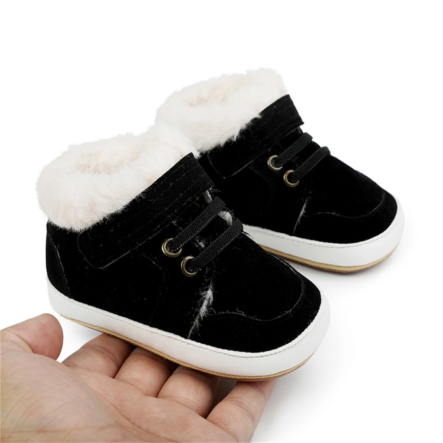 Infant Winter Snow Boots Hook & Loop Closure Baby First Walker Shoes