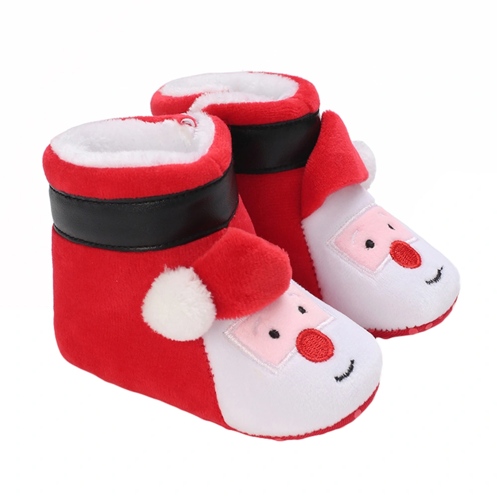 Baby Christmas Shoes, Soft Sole Santa Claus Non-Slip Infant Boots