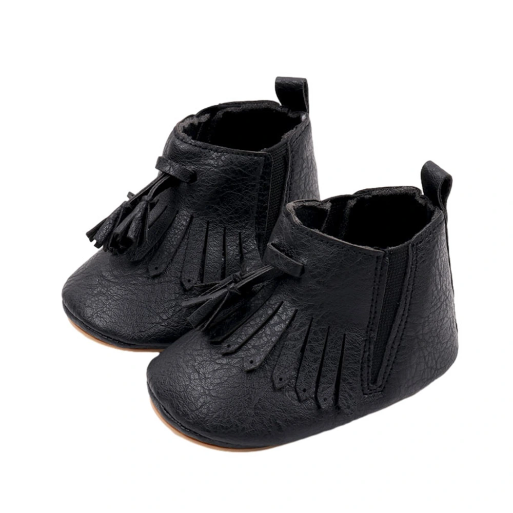 Newborn Girl Ankle Boots Tassels PU Winter Boots Baby Walking Shoes