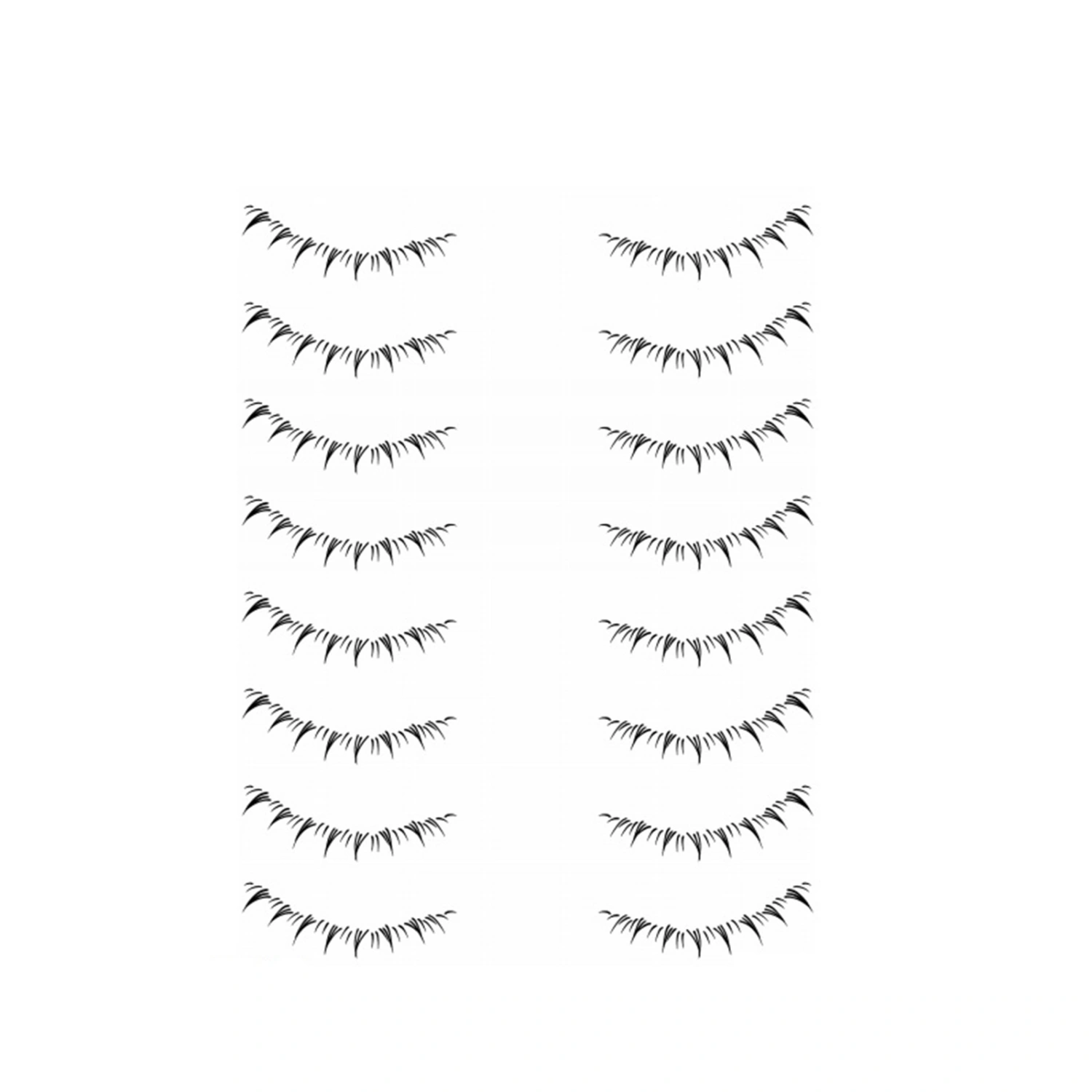 Reusable Eyelash Tattoo Stickers Waterproof Lower Lashes Stickers