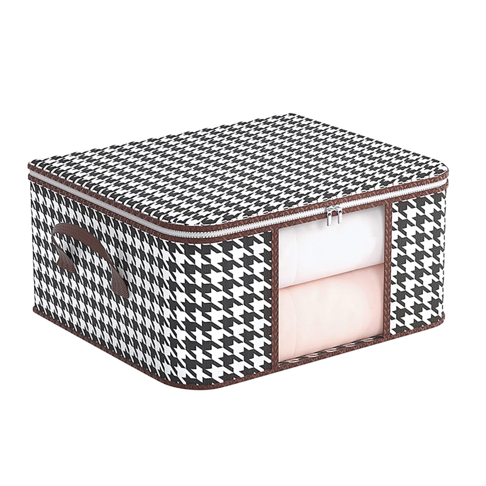 Houndstooth Storage Bag Quilt Multi-Functional Dustproof Storage Box