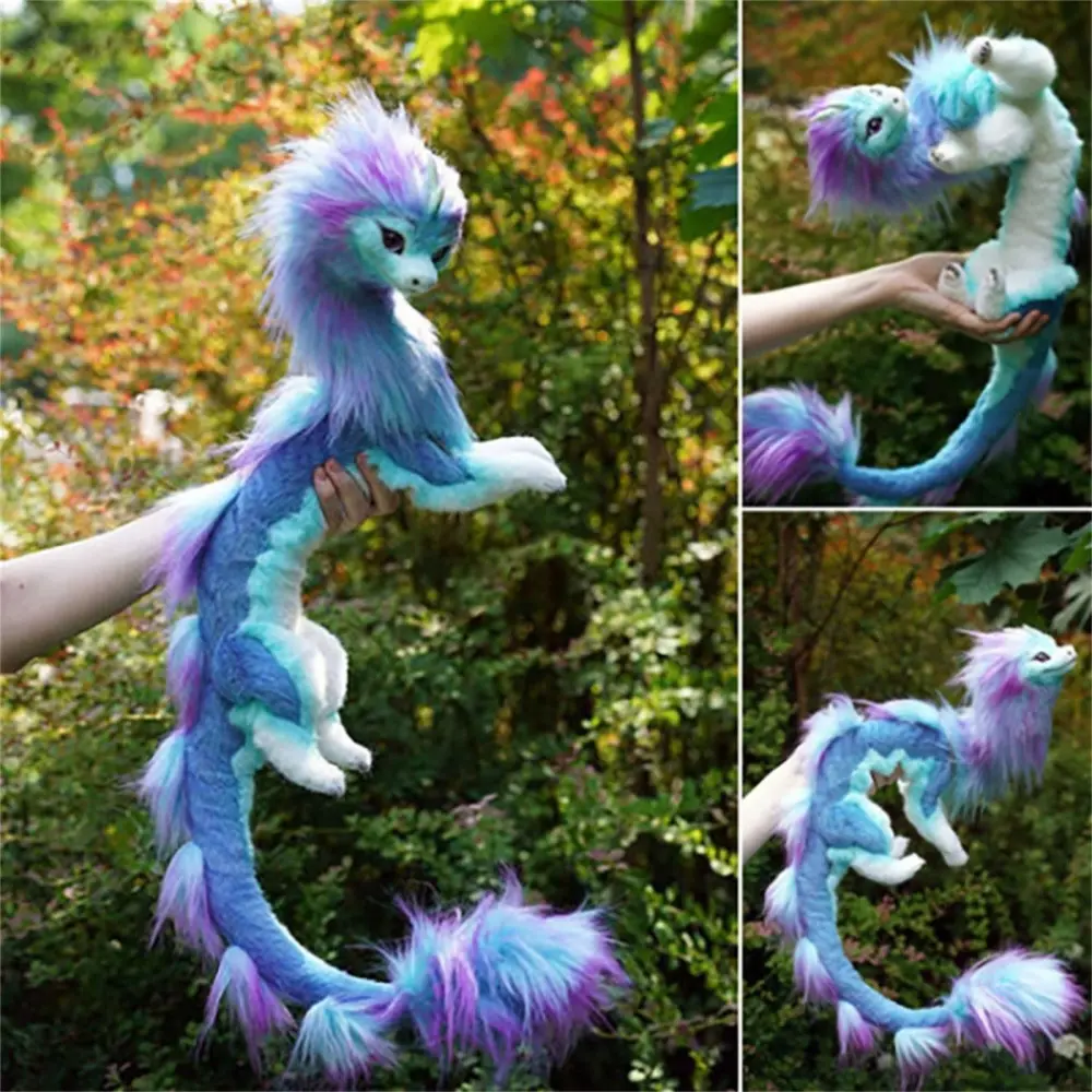 50cm Animal Dragon Plush Doll Blue Dragon Kids Toy Animal Doll For Children's Birthday Gifts Halloween Dolls