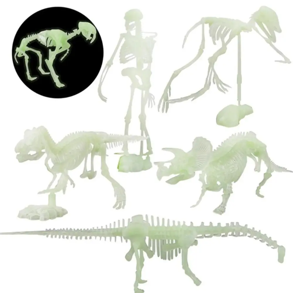 Sagit Simulated Dinosaurs Bones Toy Luminous Human Skeleton Model Halloween Toy