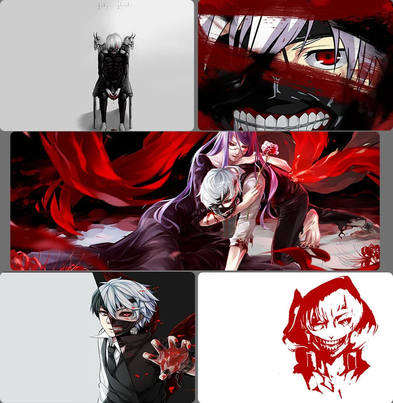 Anime Tokyo Ghoul Mouse Pad Large Durable Mouse Pad Carpet Gaming Mousepad Laptop Mousepad Keyboard Mat Desk Manga Mat Carpet