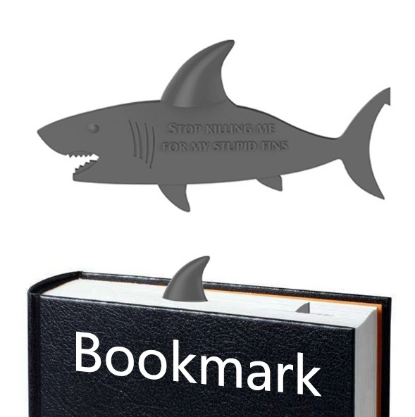 Creative 3d Shark Personality Bookmark Office Supplies Student Stationery Novelty Simulation Gift