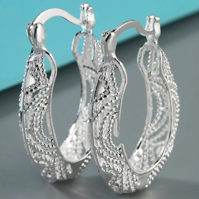 Gorgeous Women Stud Hoop Dangle Earring Bridal Wedding Jewelry