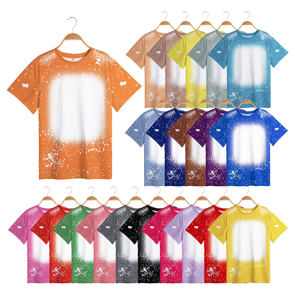 Tie-dyed Printed Short-sleeved T-shirt, A Family Of Four Loose Parent-child Clothes