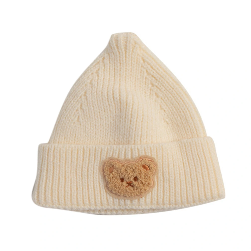 Kids Girls Boys Beanie Cartoon Bear Embroidery Fall Winter Cap