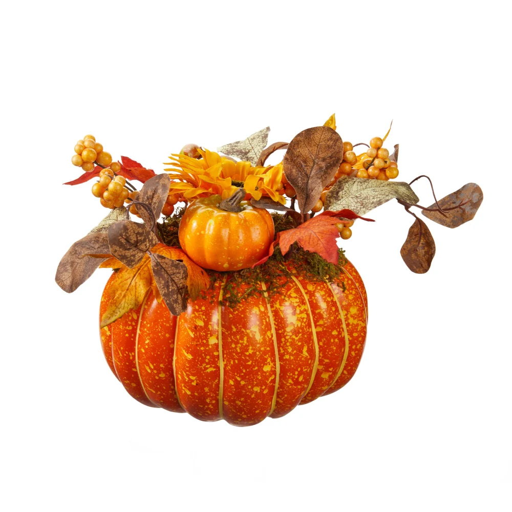 Artificial Pumpkins for Decoration Pumpkins with Berries Sunflower