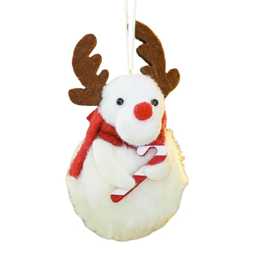 Christmas Hanging Ornaments, Cartoon Snowman Elk Doll Pendant