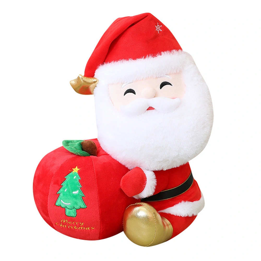 Cute Christmas Plush Toy Soft Santa Christmas Eve Apple Throw Pillow