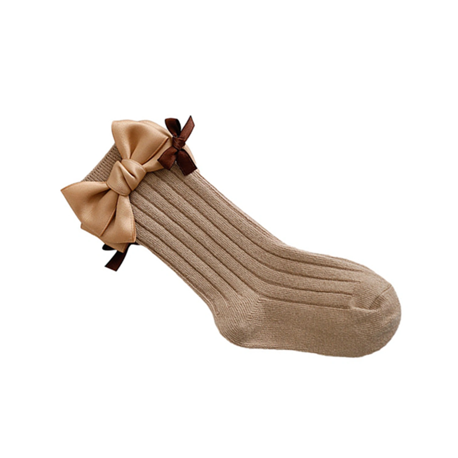 Baby Girls Princess Socks Cute Bow Socks Breathable Tube Socks