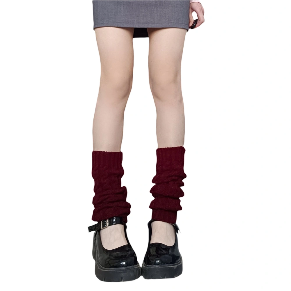 Women's Cable Knit Leg Warmers Winter Knee High Socks Boot Cuffs