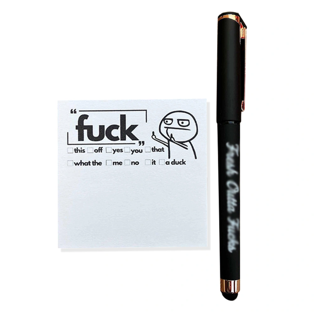 Funny Notepads Funny Pens Sticky Notepads with Snarky Office Pens