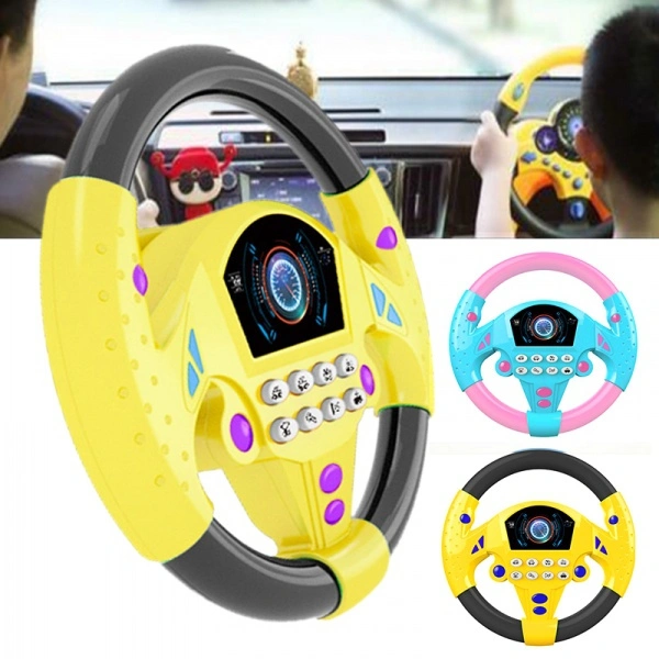 Kids Driver Steering Wheel with Lights Sounds Toddler Musical Toy