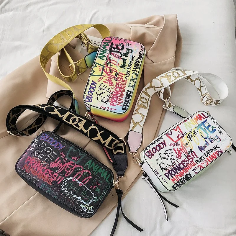 Fashion Graffiti Design Women's Bags Handbags Shoulder Messenger Bag Ladies Crossbody Bag