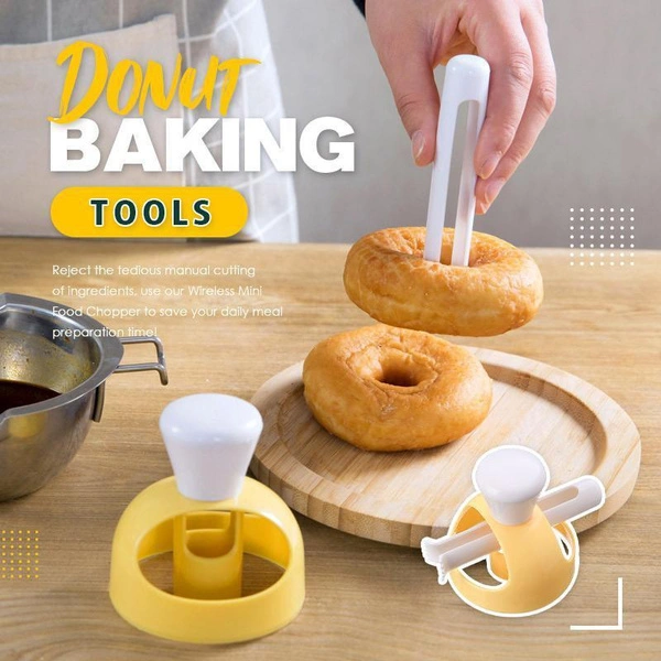 Creative DIY Donut Mold Cake Decorating Tools Plastic Desserts Bread Cutter Maker Baking Supplies Kitchen Tools