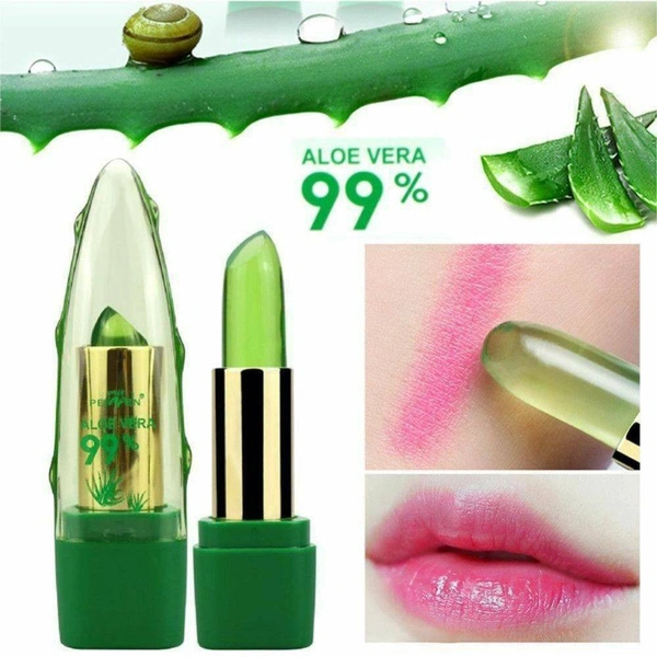 99% ALOE VERA Moistourizing Color Change Lip Natural Temperature Jelly Lipstick