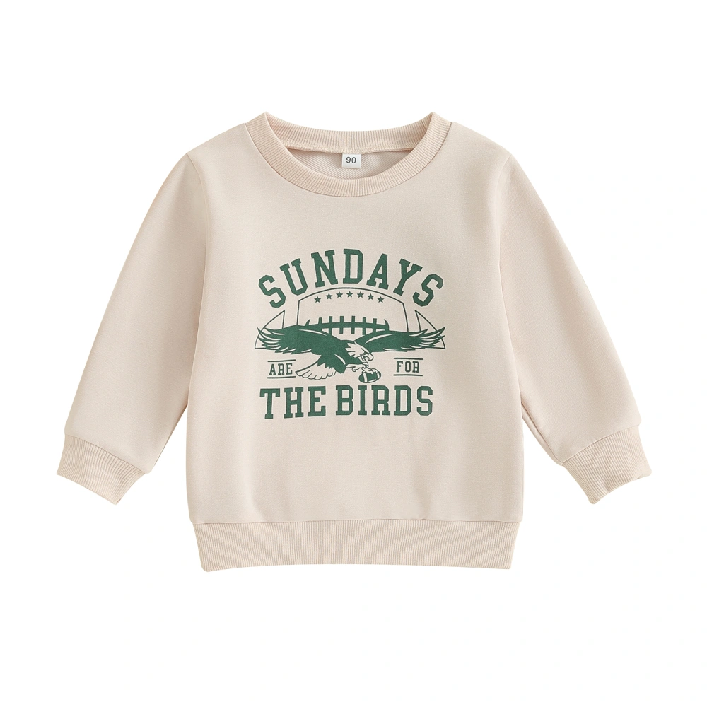 Toddler Boys Girls Sweatshirts Long Sleeve Eagle Letter Print Tops