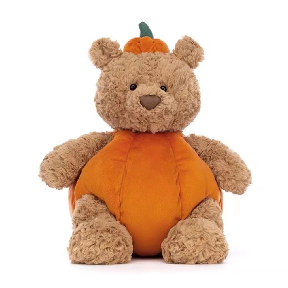 Halloween Stuffed Animal Soft Pumpkin Bear Plush Toy Cuddly Plushies