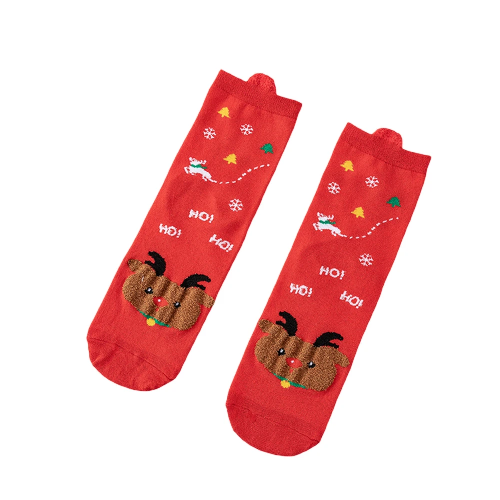 Women Christmas Socks, Soft Warm Cartoon Festival Casual Winter Socks