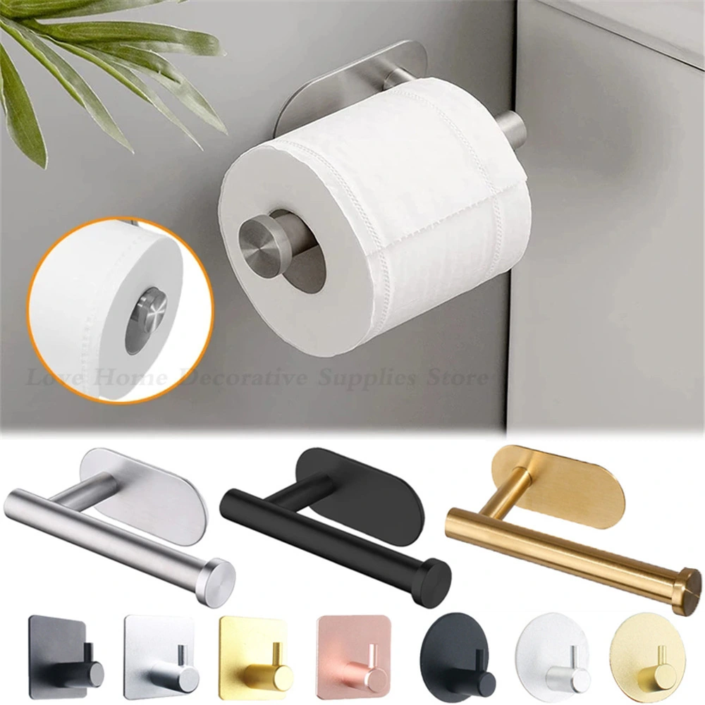 Bathroom Kitchen Toilet Paper Holder Wall Mount Tissue Towel Roll Dispenser