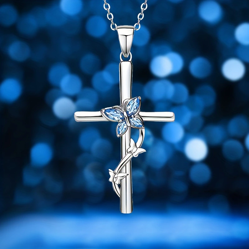 Ashes Necklace Funeral Cremation Cross Pendant Keepsake Urn Necklace For Ashes Memorial Jewelry Mementos