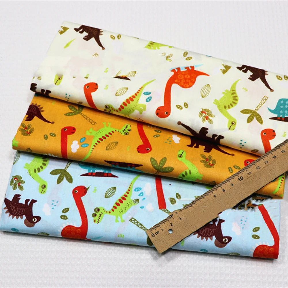 Dinosaur Pattern Cotton Four-piece Fabric Set