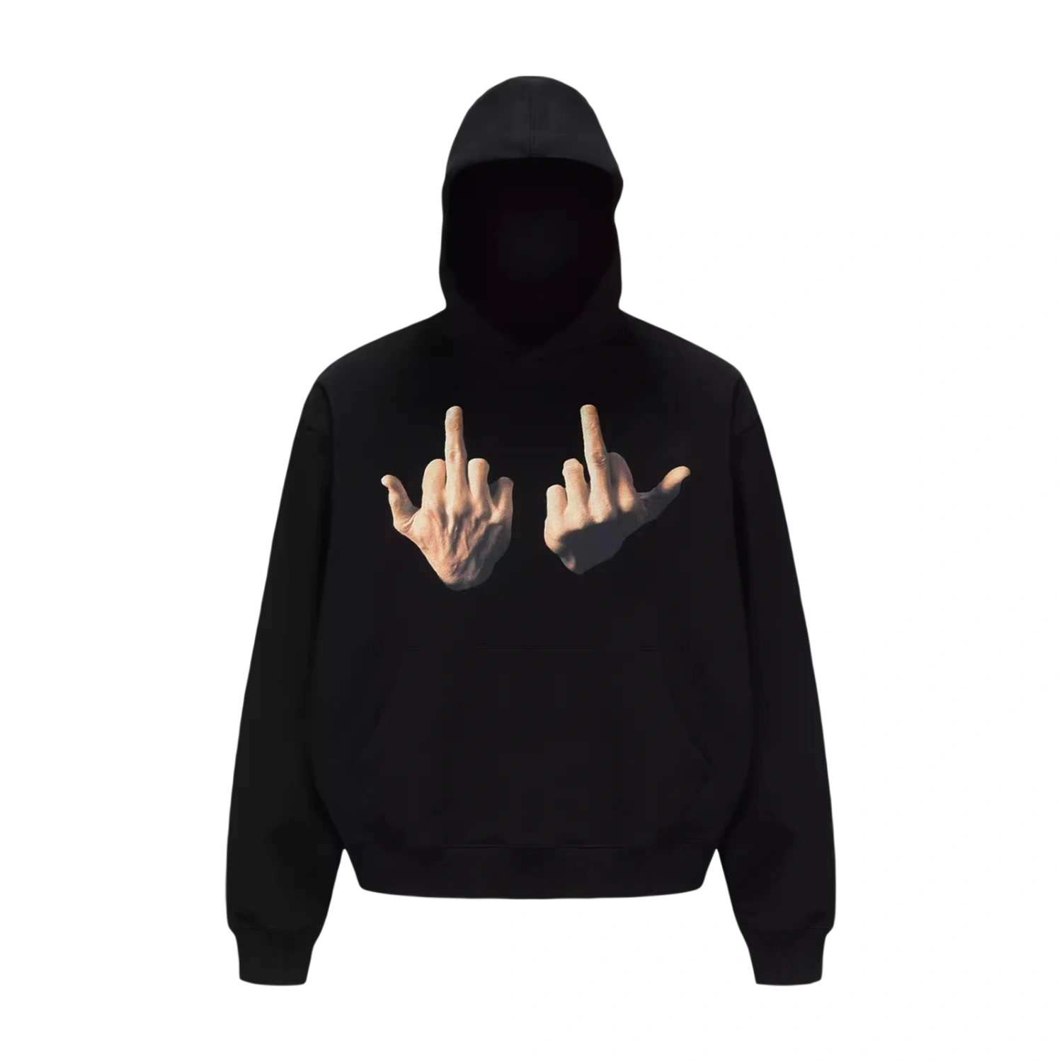 Women Men Hoodies Sweatshirts Trendy Finger Print Loose Pullovers 